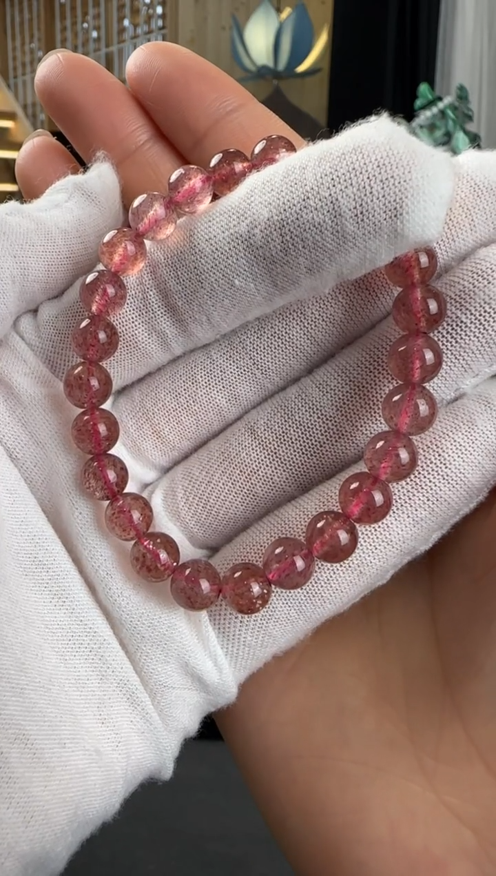 【闪购商品】水晶手串未镶嵌草莓晶定制