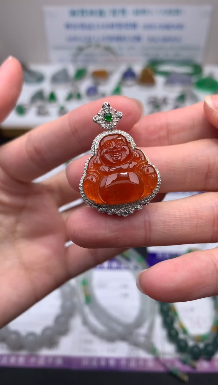 【闪购商品】定制翡翠18K金镶嵌模式推广期24小时鉴赏期