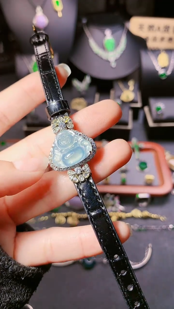 【闪购商品】翡翠手链银S925镶嵌手链