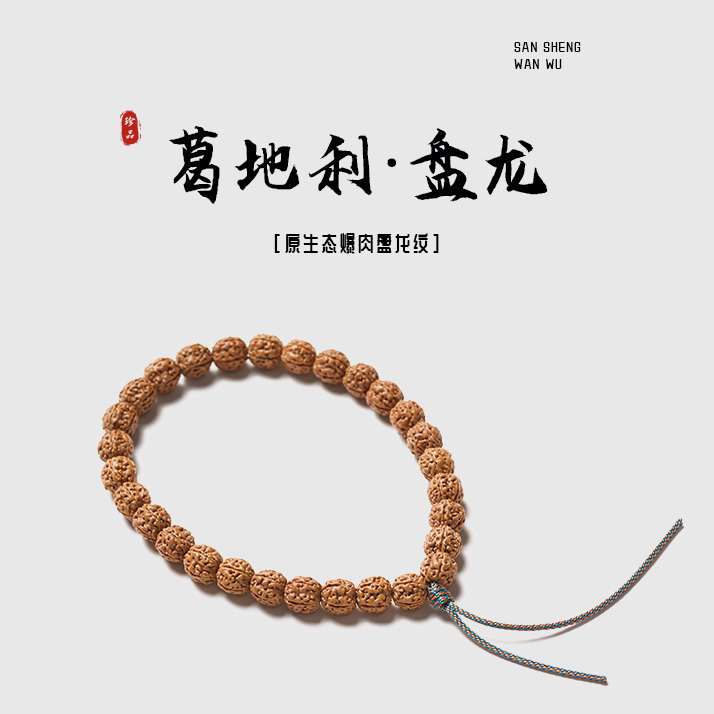 抱朴造物 盘龙纹小金刚菩提印尼葛地利纯血原桩天然原生态玉化红