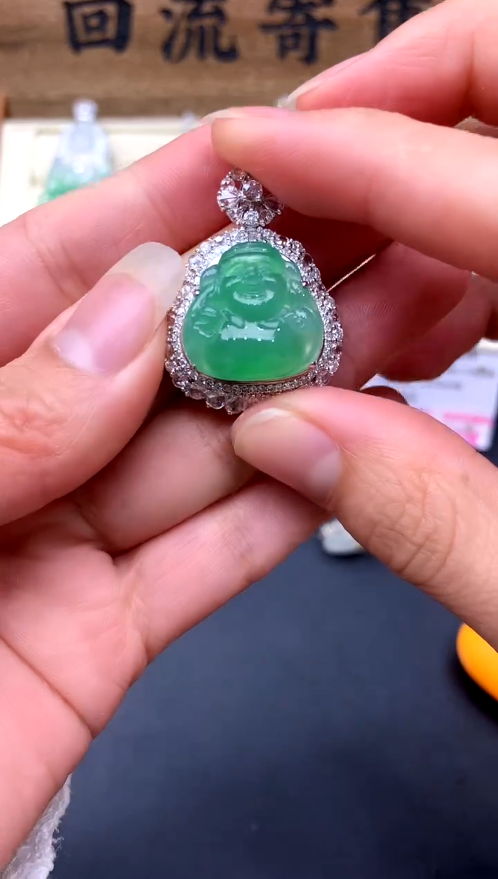 【闪购商品】翡翠颈饰18K金镶嵌443-中国好珍宝