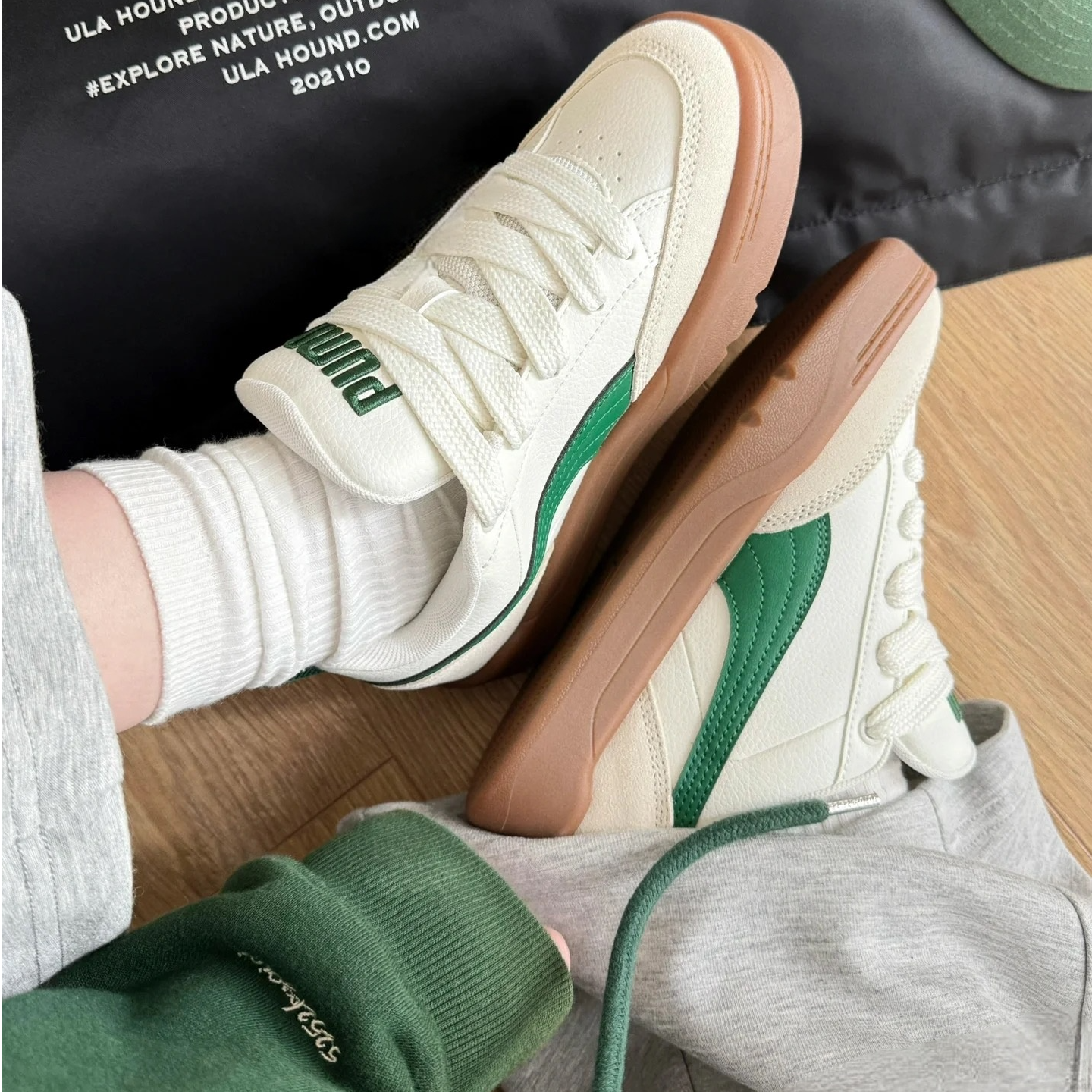 PUMA彪马男女款情侣鞋2025Park Lifestyle低帮厚底透气面包板鞋