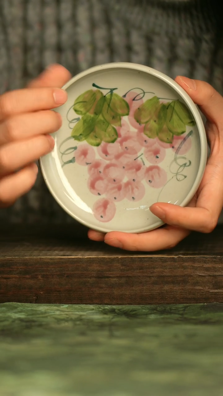 瓷器青诗集手工手绘瓷器