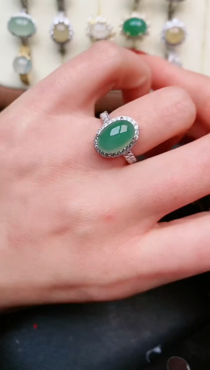 【闪购商品】翡翠戒指银S925镶嵌.....