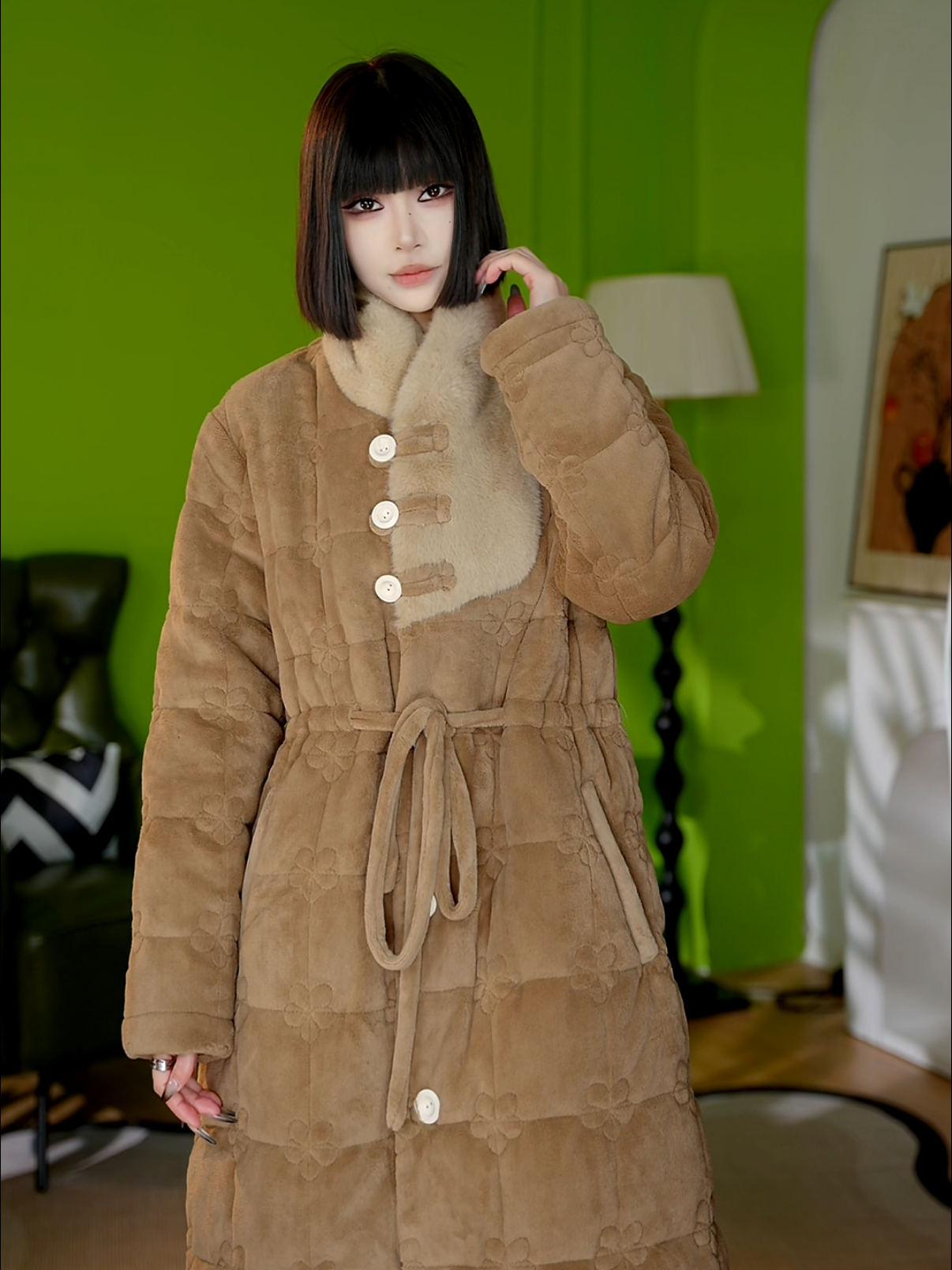 2025年新款高端轻奢冬季保暖睡时尚睡衣家居服休闲气质套装AYT