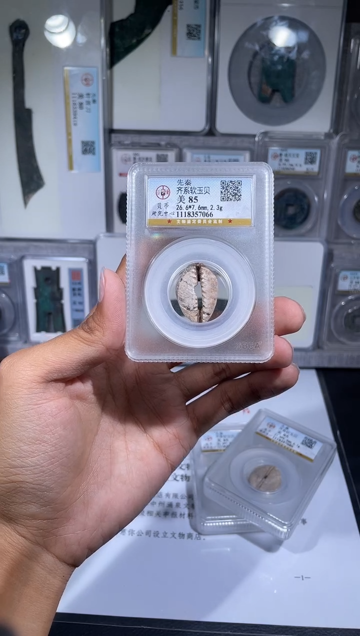 铜琪珍    软玉贝一枚