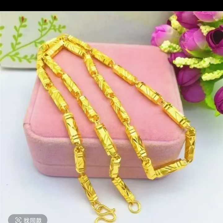 合金项链 【六角项链】2025爆款来袭男款女轻奢时尚百搭黑色复古