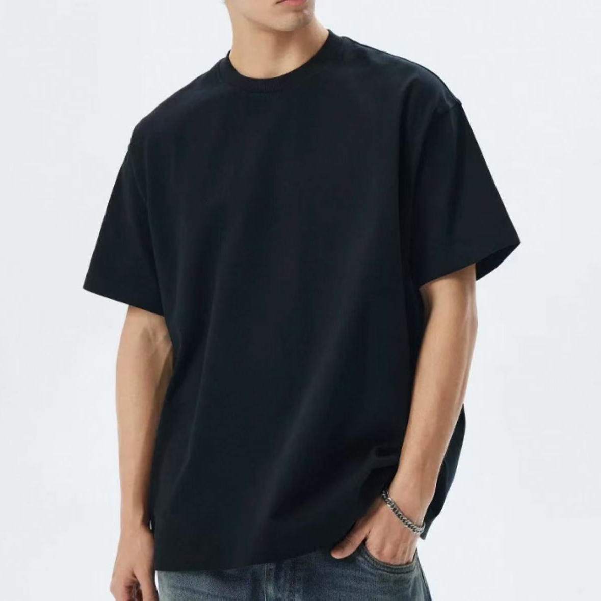 新款男士刺绣时尚休闲设计师短袖