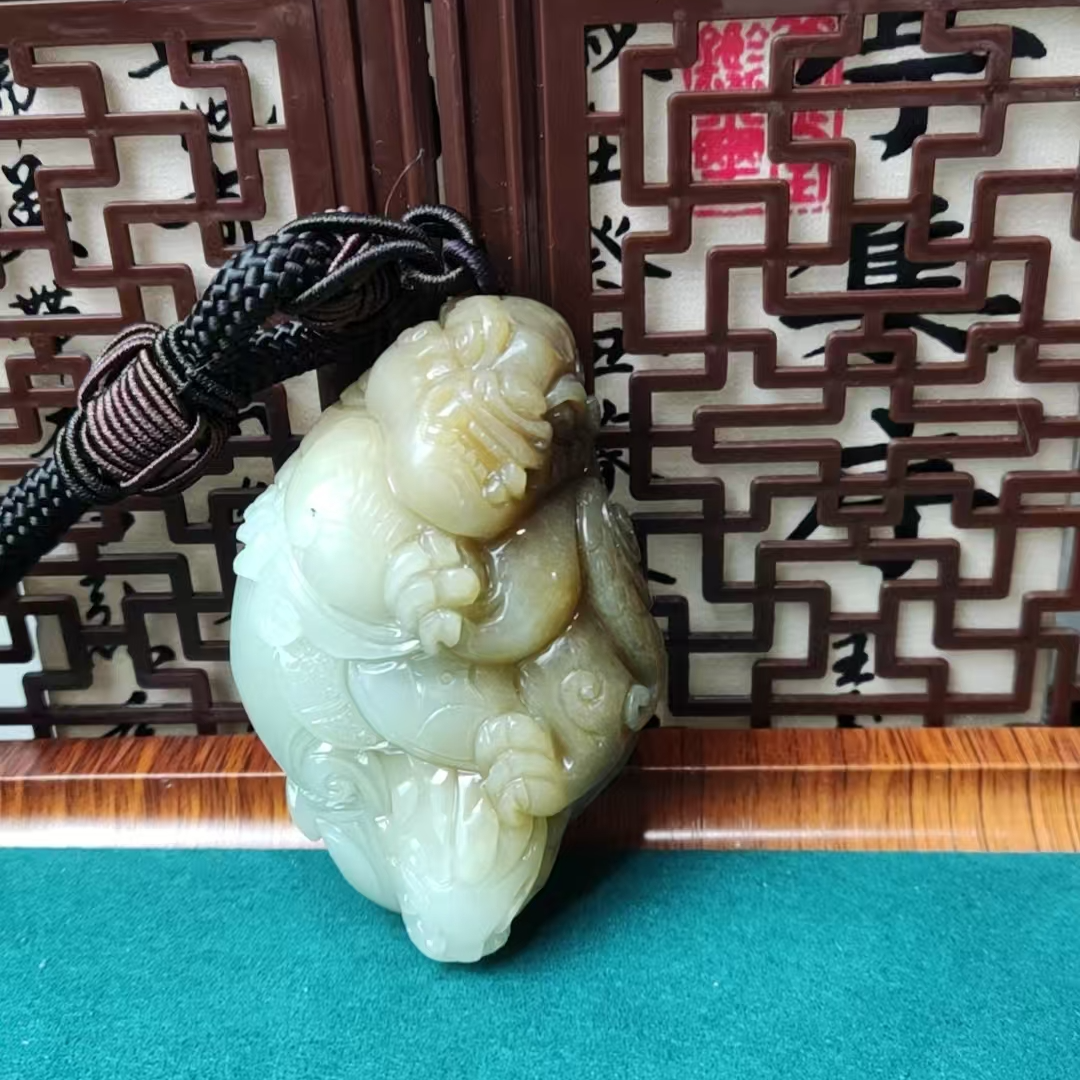 和田玉-----且末糖白手把