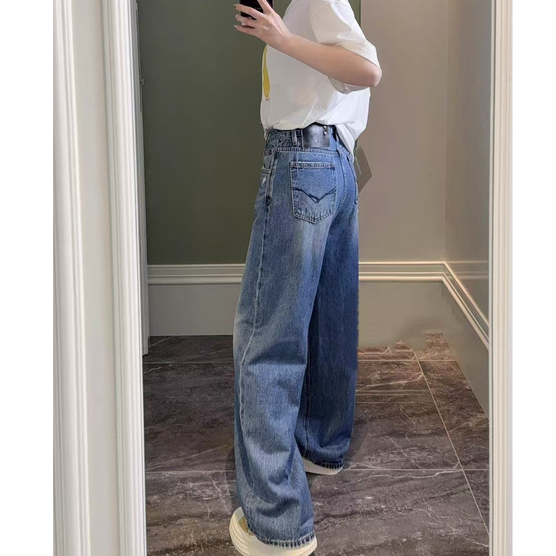 SU【189-1】花66 愫洋 爆款神裤2.0阔腿裤2025新款今年流行正蓝色~