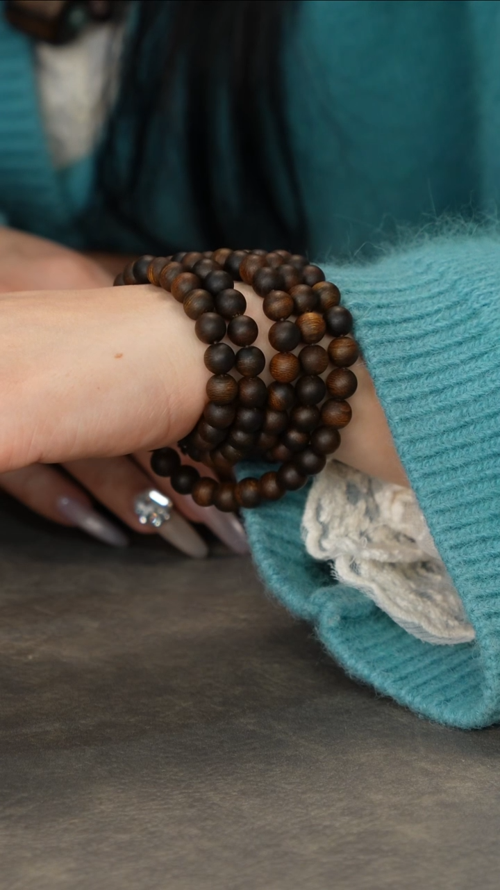 【闪购商品】沉香手串典藏珍品富森红土W年树心香胆料108颗