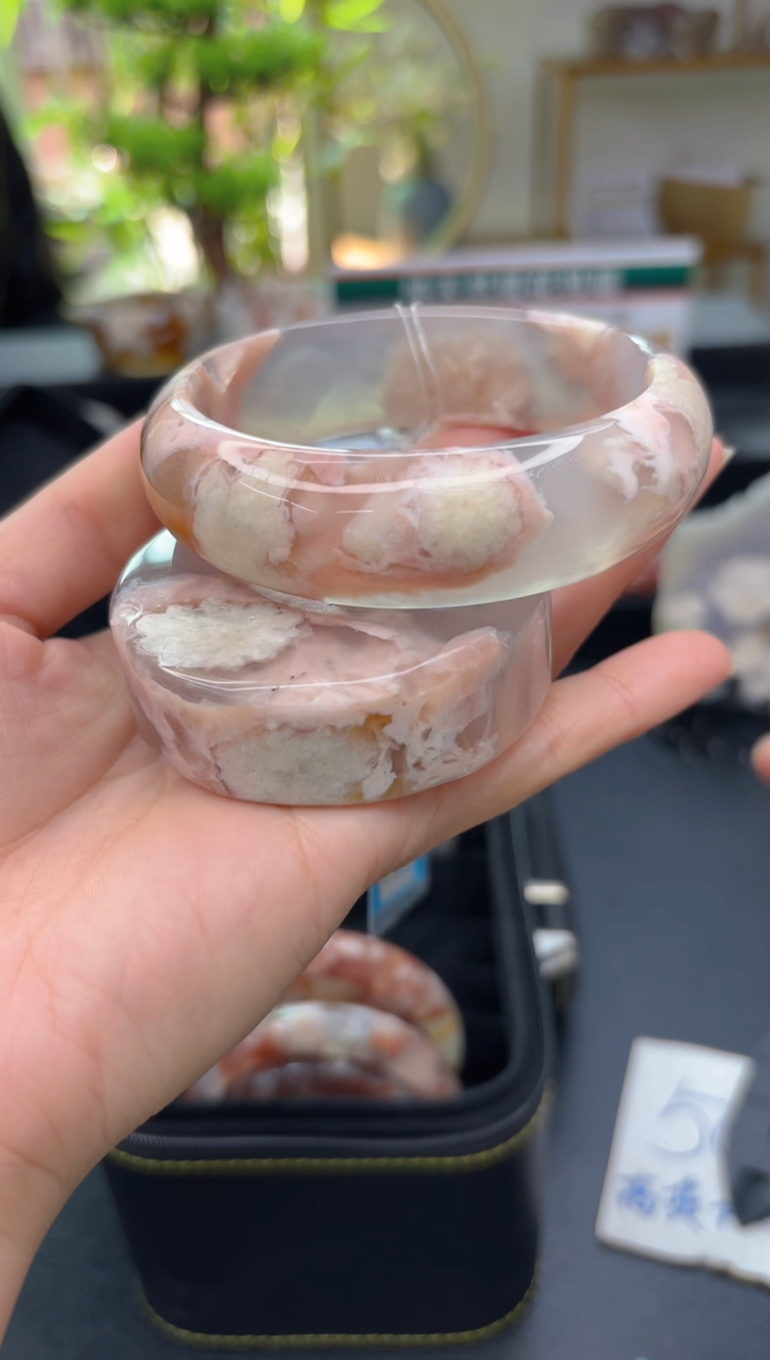 【闪购商品】石英质玉手镯未镶嵌C600(61圈赠送镯心)