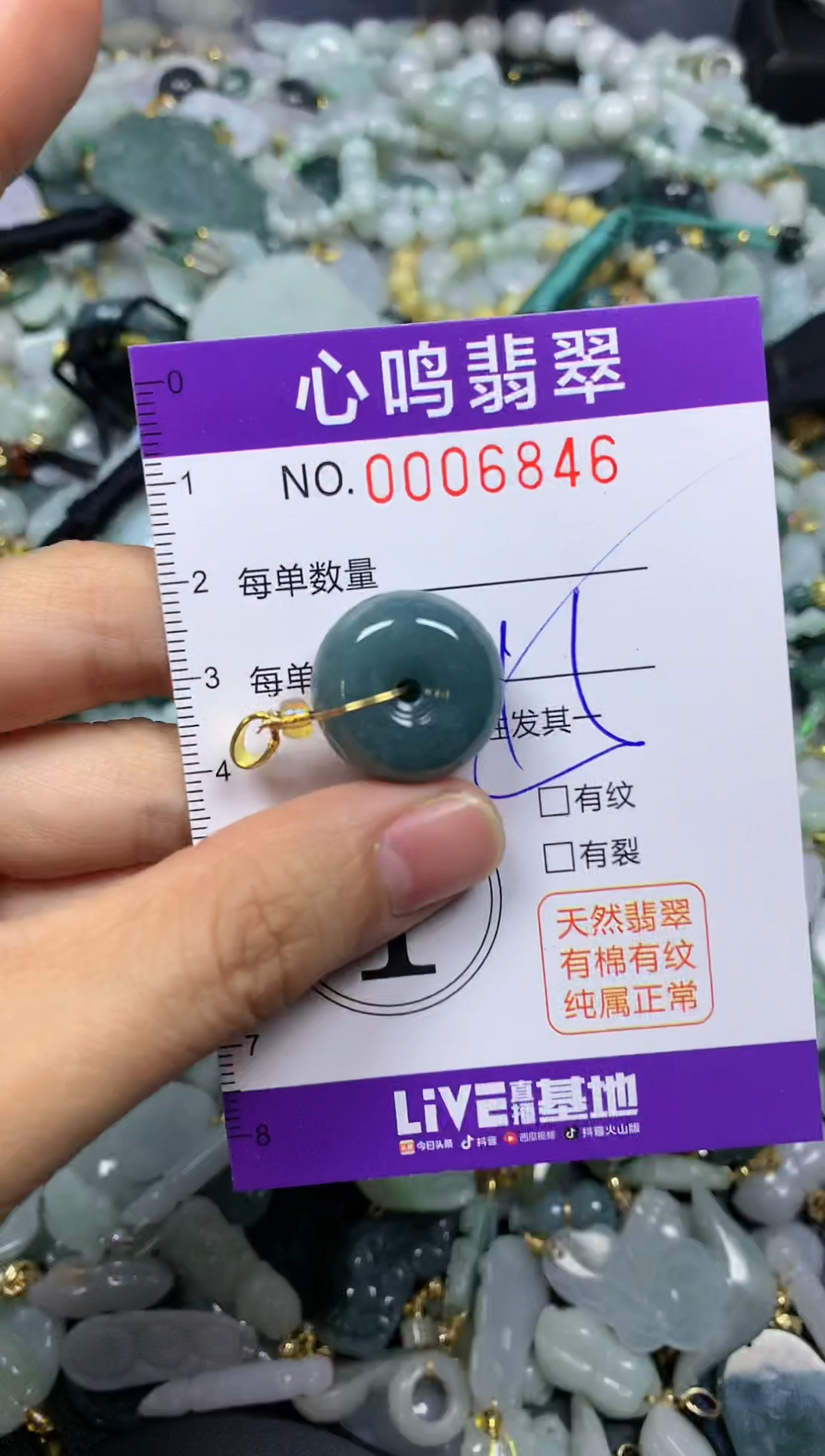【闪购商品】翡翠颈饰未镶嵌闪购006846