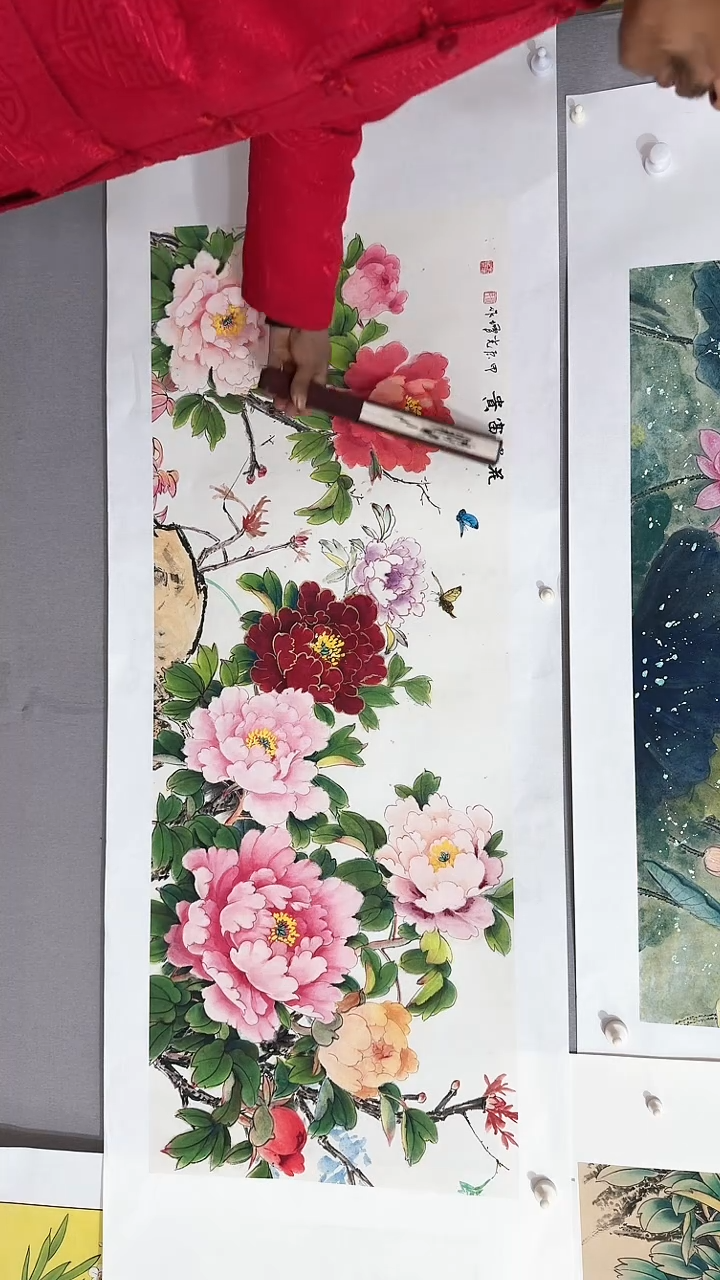 【闪购商品】国画手绘国画工笔牡丹图