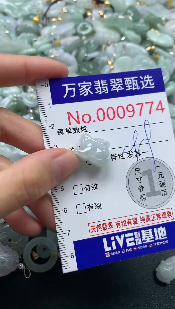 吊坠(不含链)未镶嵌翡翠9774