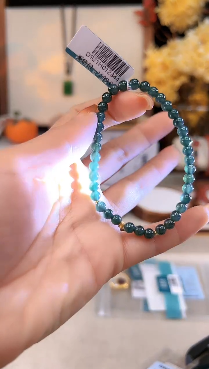 【闪购商品】翡翠手饰18K金镶嵌@@D921H012344