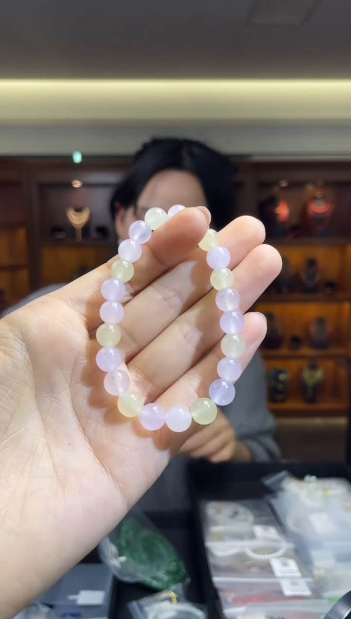 未镶嵌绿柱石（摩根石）手链（多样性发一件）