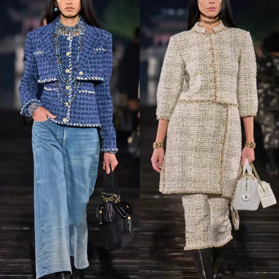 「vintage」小众设计款女装小香风女士中古西装秋冬西服
