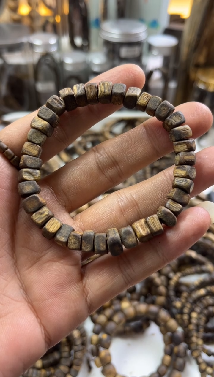 【闪购商品】沉香手串99分沉绿棋楠片珠 多样性选其一