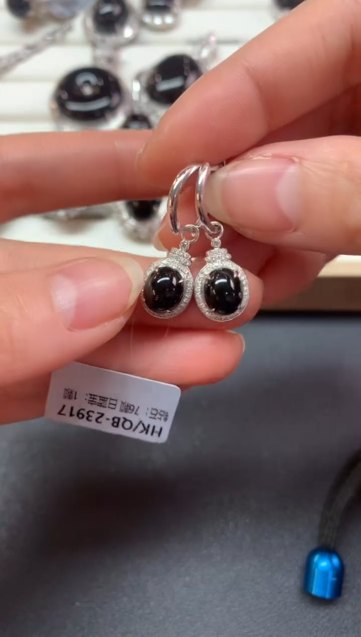 【闪购商品】翡翠耳饰18K金镶嵌Z496|6500