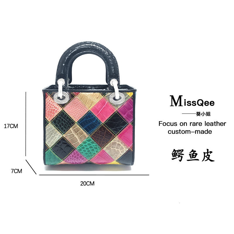 「娜娜轻奢」葵小姐MissQee高端设计款鳄鱼包 EE2084