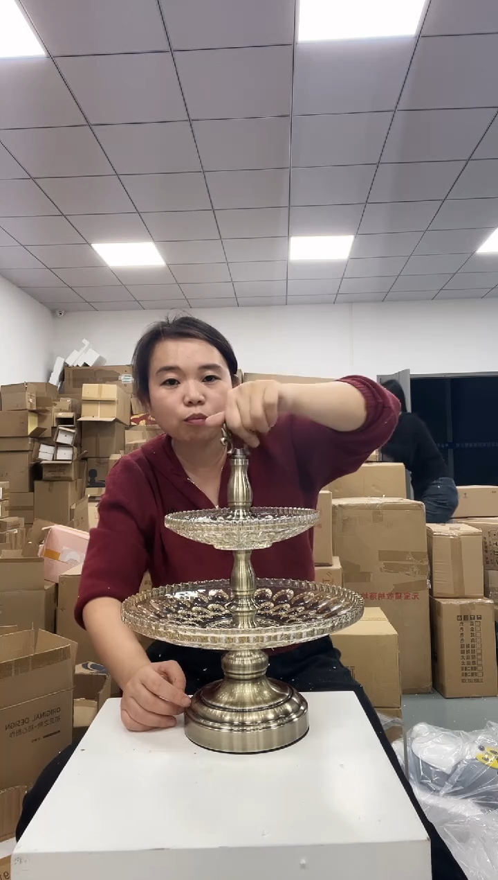 树脂元宝双层果盘