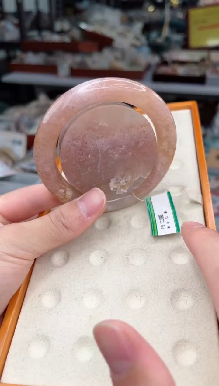【闪购商品】石英质玉手镯未镶嵌60圈口（赠品镯心）3507982