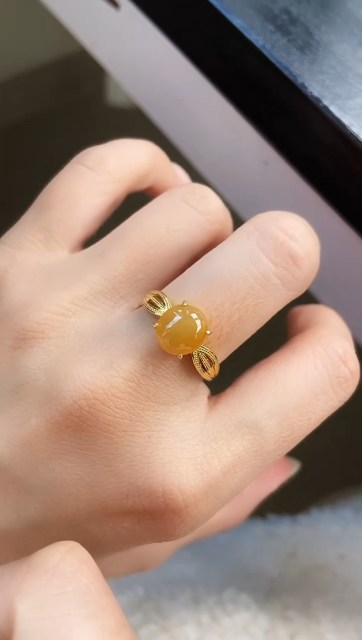 银S925镶嵌戒指翡翠12