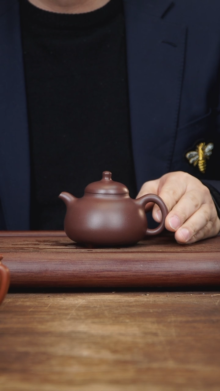 【闪购商品】紫砂茶壶220ml 乳鼎 家藏紫茄泥