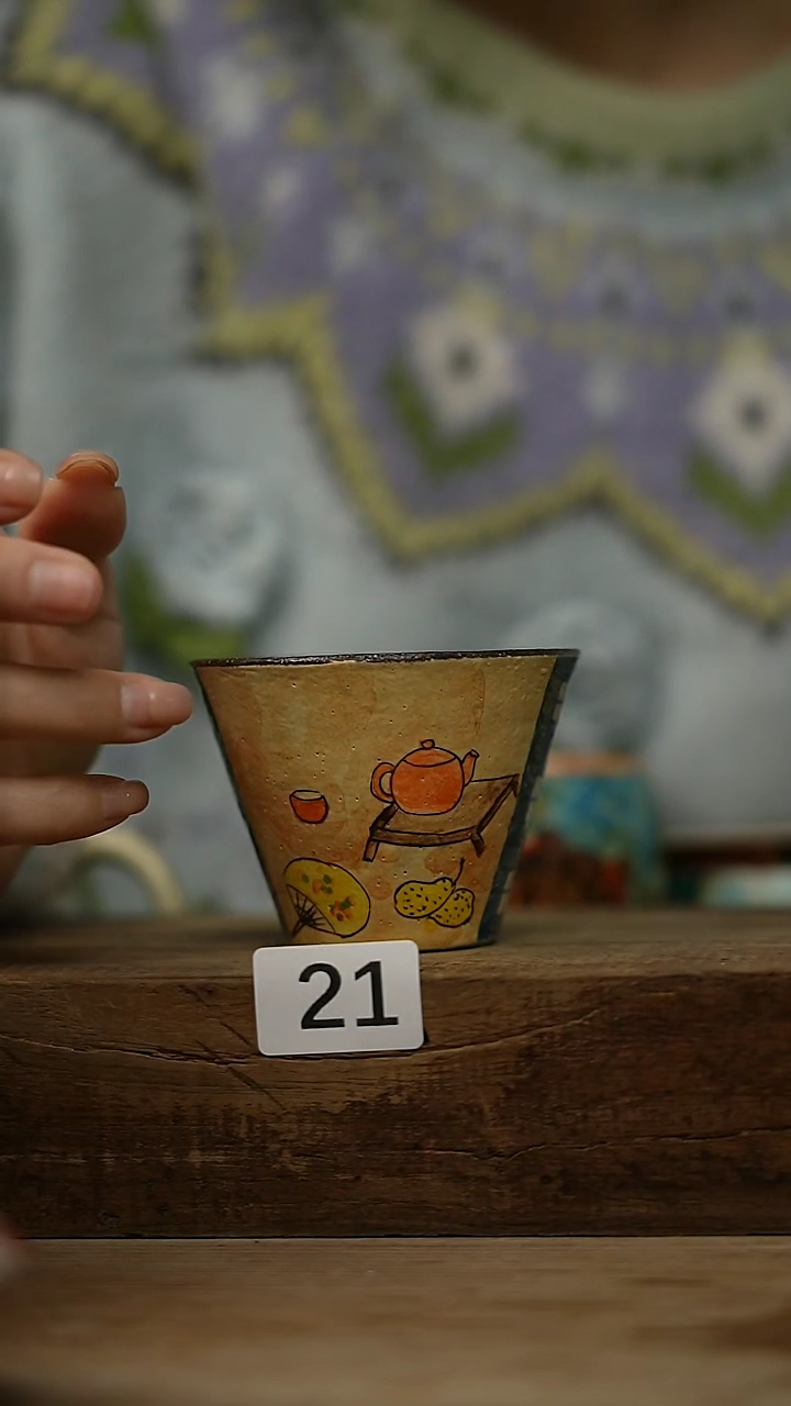 【闪购商品】瓷片迷糊设计师 手作款 手绘系列  主人杯