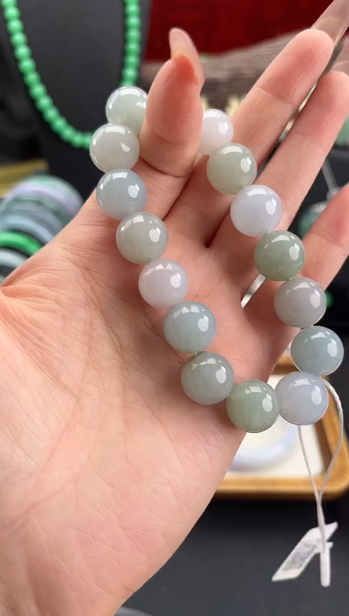 未镶嵌手串翡翠珠串
