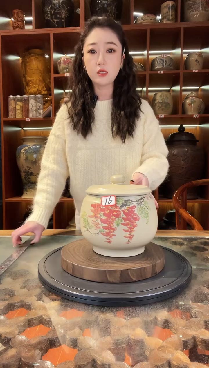 【闪购商品】缸云南建水紫陶白泥小茶罐@16