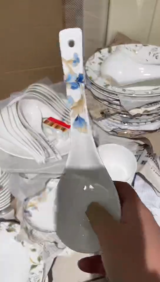 骨瓷隆达骨瓷大调羹1个人