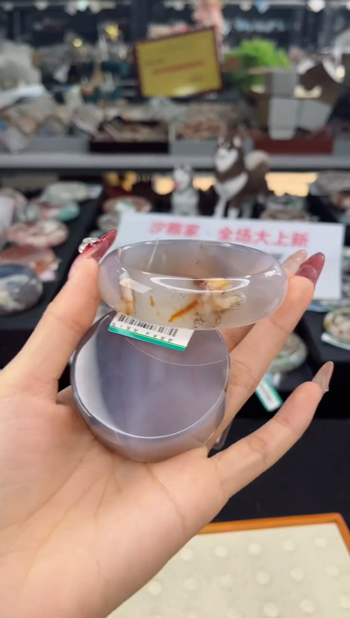 【闪购商品】石英质玉手镯未镶嵌57圈口（赠品镯心）3570178