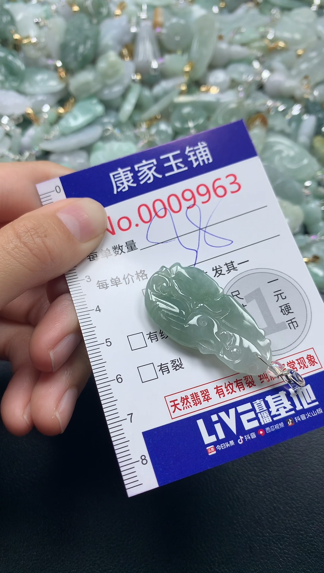 颈饰未镶嵌翡翠9963