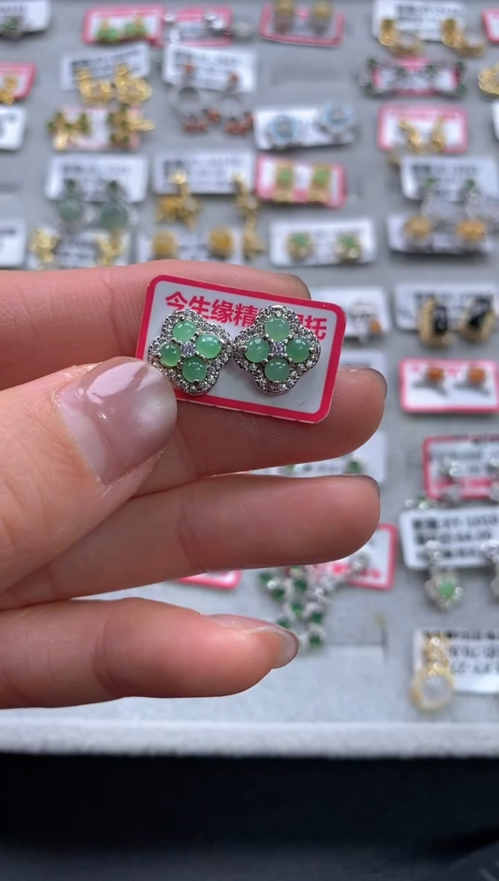 【闪购商品】翡翠戒指银S925镶嵌11111--1