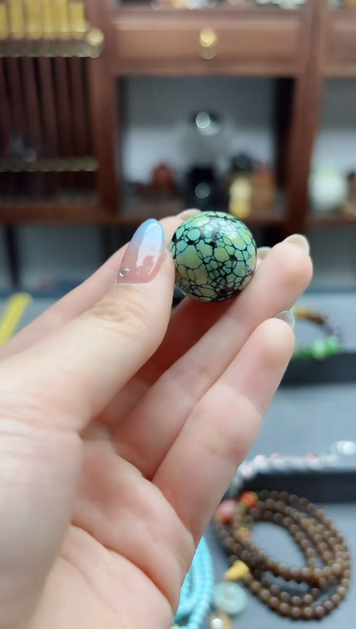 【闪购商品】绿松石吊坠未镶嵌松石单珠吊坠*1 XSQ