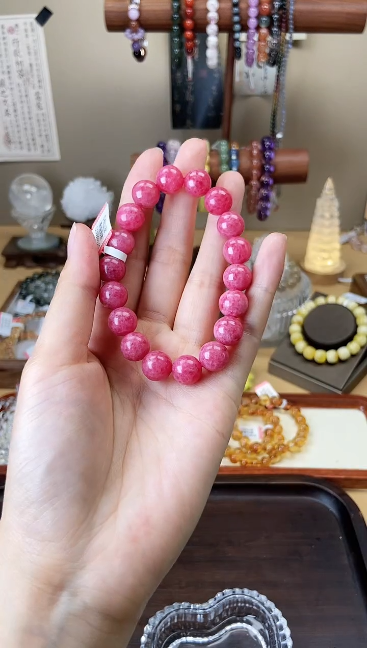 【闪购商品】蔷薇辉石手绳未镶嵌11mm蔷薇石