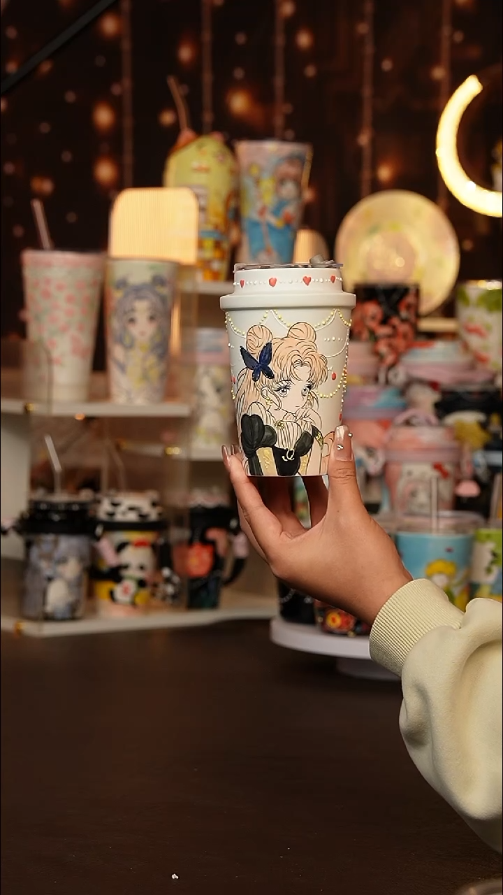 (玉泥）景德镇手工手绘文创陶瓷杯