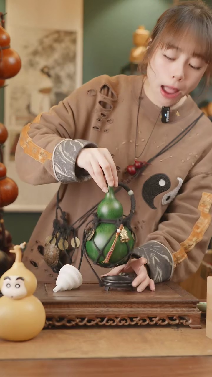 【闪购商品】106号精品天然大漆工艺防渗内胆酒葫芦~