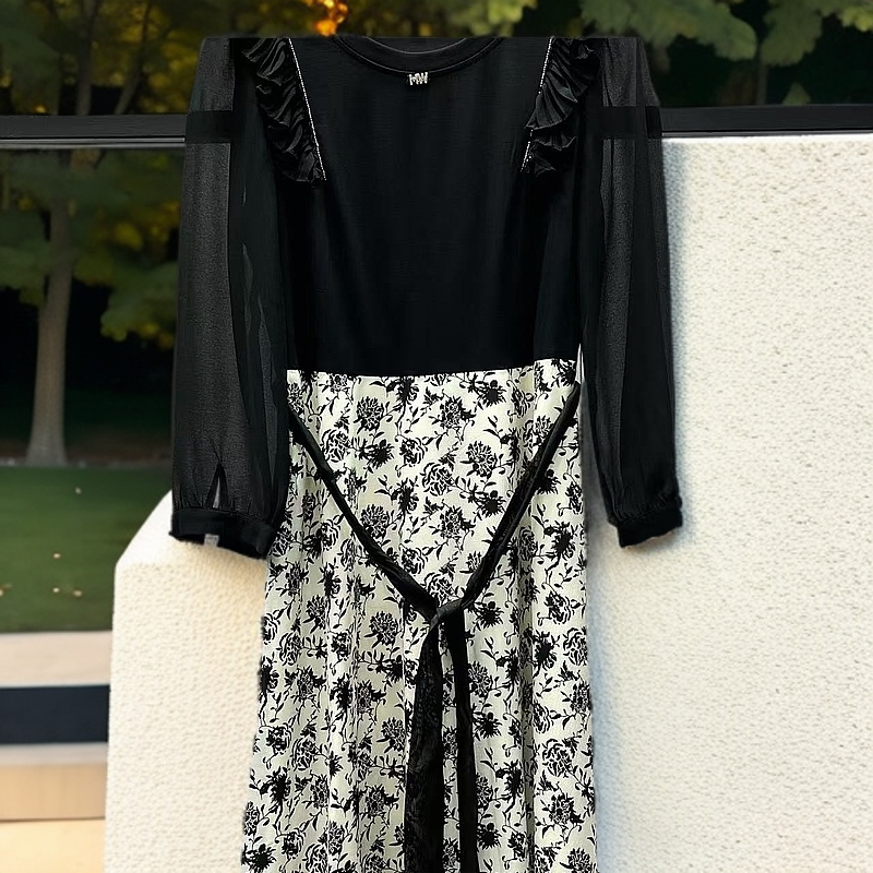 01#【木兮兮专属】2025年夏季新款气质宽松收腰百搭时尚连衣裙