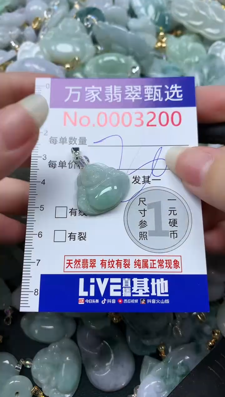吊坠(不含链)未镶嵌翡翠3200