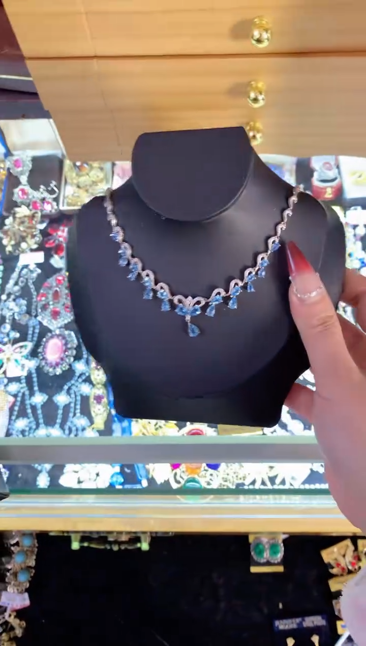 【闪购商品】托帕石颈饰银S925镶嵌楚楚中古珠宝甄选不退换