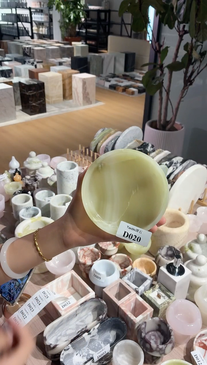 石材d020古青玉烟灰缸
