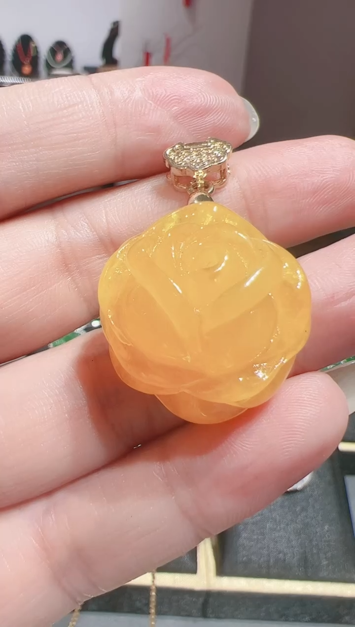【闪购商品】蜜蜡颈饰未镶嵌202512368