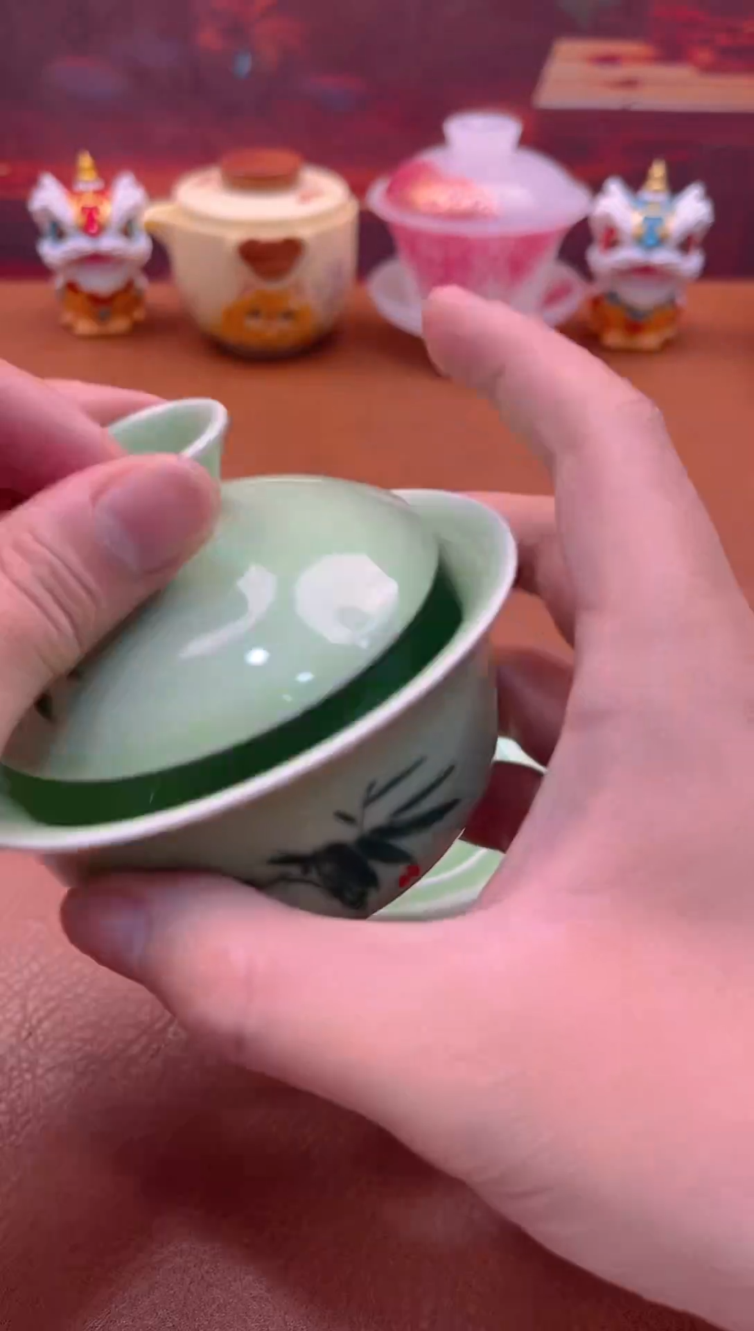 陶瓷茶具摆件旅行套组