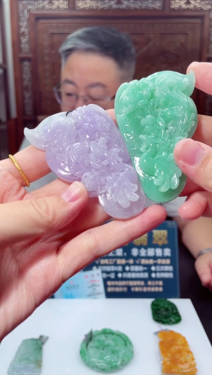 颈饰未镶嵌翡翠X-@@KJZM1112120一对