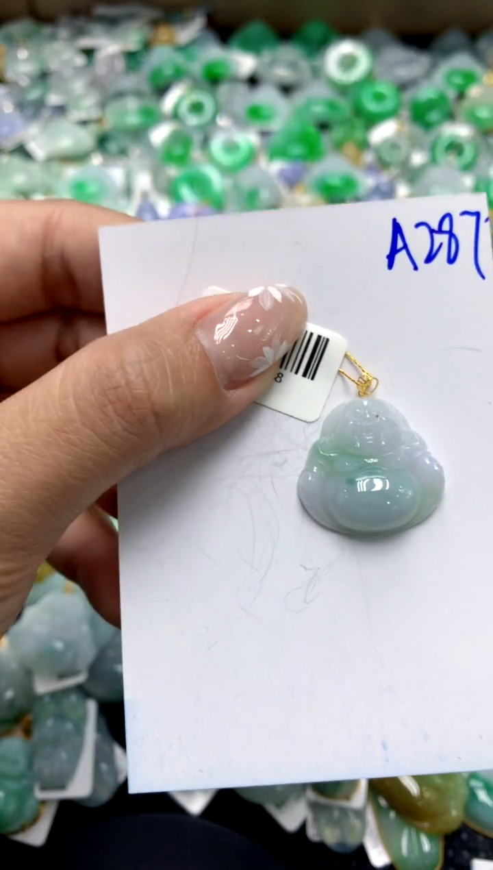 【闪购商品】翡翠颈饰18K金镶嵌111111111111111111