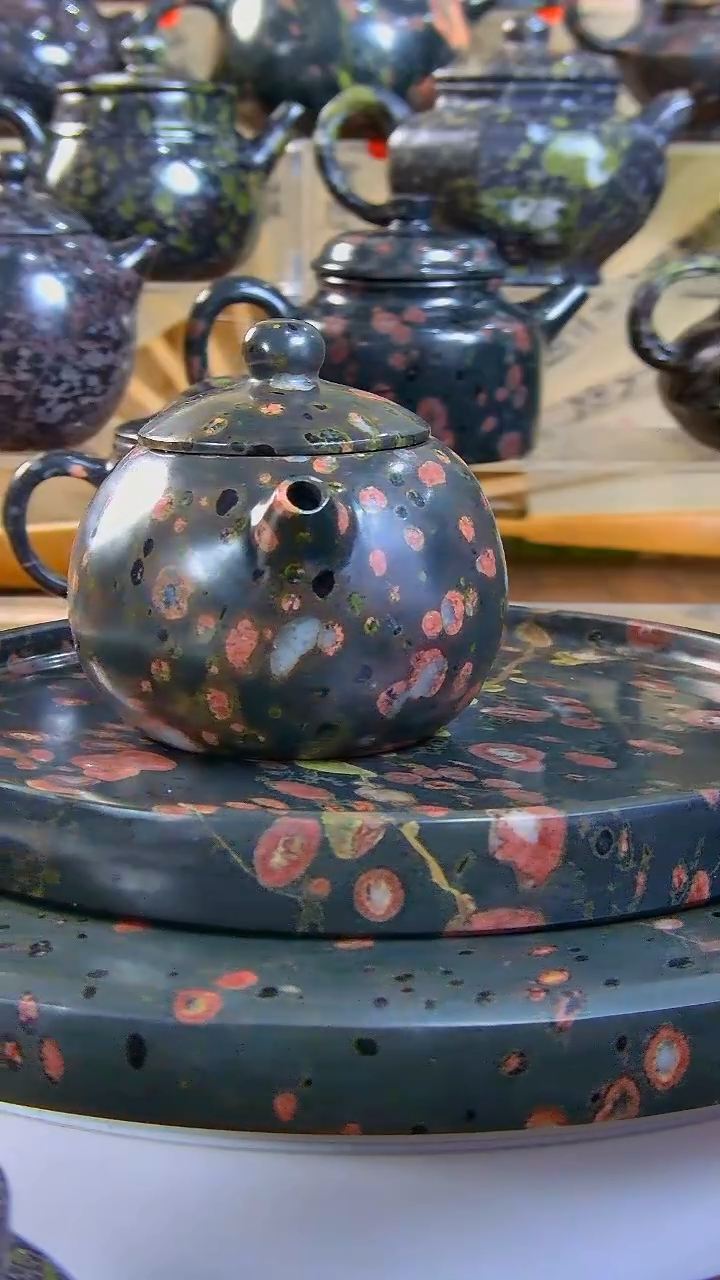 奢上奢梅花玉茶具