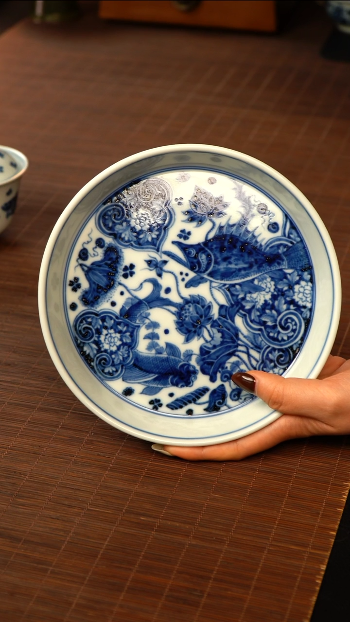 【闪购商品】杯待月观山支钉烧鱼藻壶承